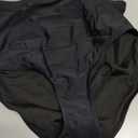 Tempt Me Women Retro High Waisted Bikini Bottoms Tummy Control Swimsuit Bottoms (X-Large, Black)