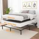 King Box Spring 8 Inch, 3000lbs Heavy Duty Box Spring King Bed Base Metal Mattress Foundation, Easy Assembly, Noise Free