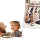 Boxalls 2 Pack Picture Frames 4x6 with Clear Base Stand, Acrylic Photo Frame Frameless for Desk Display Decoration(Horizontal + Vertical)