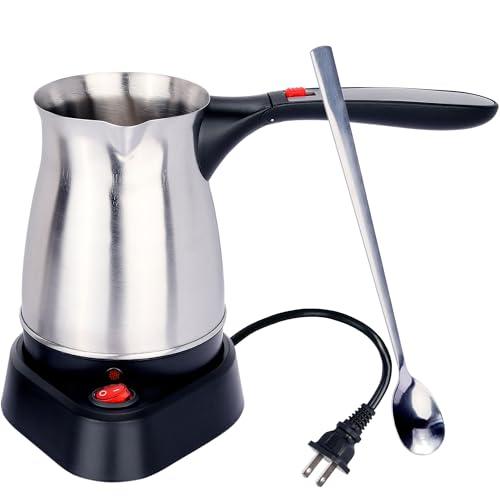 ENCANLIGHT Electric Candle Wax Melting Pot, 18oz Stainless Steel Coffee Maker and DIY Candle Wax Pouring Pitcher with Heat-Resistant Folding Handle, Candle Making Pouring Pot
