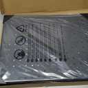 Urban Deco Portable & Adjustable Peg Board Display Stand | 17x13 Inch with 12 Hooks | Small Pegboard Quick-Setup, Metal Jewelry Organizer for Retail Stores, Craft Shows & Vendor Events (2-Pack, Black)