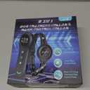 2-in-1 Dog Shock Collar & Dog Bark Collar - Smart Anti Barking Dog Training Collar with 5 Adjustable Sensitivity & 3300FT Remote for All Breeds IP67 Waterproof Rechargeable E-Collar (White)