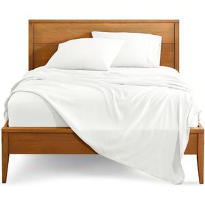 Bare Home Queen Sheet Set - 1800 Ultra-Soft Microfiber Queen Bed Sheets - Double Brushed - Deep Pockets - Easy Fit - 4 Piece Set - Bedding Sheets & Pillowcases (Queen, Cream)
