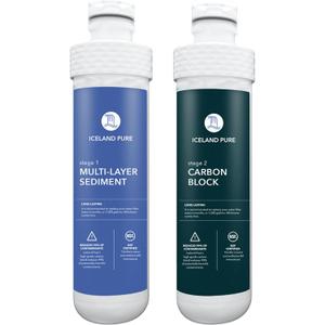Replacement Filters Compatible with Avalon Branded Bottleless Water Coolers, Lasts 1500 Gallons, Dual Set