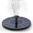 Solar Fountain Water Pump for Bird Bath, New Upgraded Mini Solar Powered Fountain Pump 1.5W Free Standing Solar Panel Kit Water Fountain for Garden, Pond, Pool, and Outdoor
