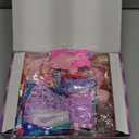 342 Pcs Doll Clothes and Accessories with Doll, Princess Gowns, Fashion Dresses, Top, Pants, Swimsuits, Shoes, Hangers and Other Accessories, Doll Playset Dress up Toy for Girls Toddlers Gift Toys