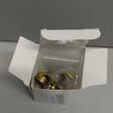 2 Pieces 2.75 Inch Brass Hook and Eye Latch Gate Door Latch Cabin Hook Lock Door Lock Hardware Best for Window, Sliding, Shed, Fence, Gate, Cabinet, Bathroom, Closet (Bronze)