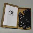 PHOEPET No Pull Dog Harnesses for Small Dogs Reflective Adjustable Front Clip Vest with Handle 2 Metal Rings 3 Buckles [Easy to Put on & Take Off] (XS, Black)