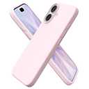 ORNARTO Compatible with iPhone 17 Case 6.3, Slim Liquid Silicone 3 Layers Full Covered Soft Gel Rubber Phone Case Protective Cover 6.3 Inch, Chalk Pink