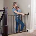 Toddleroo by North States - Easy Swing & Lock Baby Gate Series 2: Hardware Mounted Metal Safety for Stairs & Doorways - Adjustable 28.68 to 47.85 Inches Wide - 31 Inches Tall - Matte Bronze