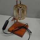 Candle Warmer Lamp with Timer, Dimmable Electric Candles Wamer Adjustable Height, Gifts for Women Mom, Glass Modern Candle Melter Lamp, Amber