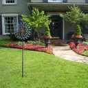 VEWOGARDEN Large Wind Spinners Outdoor, Metal Wind Sculptures & Spinners 360 Degrees Kinetic Wind Spinners for Yard and Garden 64 * 15.7 Inches