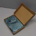 Qomfor Microwave Heating Pad - Large Microwavable Wheat Bag Heat Pack for Neck and Shoulders, Pain Relief, Back Pain, Arthritis, Period Cramps - Reusable Lavender Heating Pad (Green Blue)