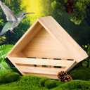 Cedar Dove Nesting Box Mourning Dove Nesting Box Bird Nesting Material Wooden Birdhouse Shelter for Bird Pigeon Nesting Roosting Platform Birdhouse Outdoors Garden Decoration