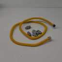 72" Dryer Gas Line Hose/Appliance 3/4 Flexible Natural Gas Line with Connector 1/2" MIP 1/2"FIP 3/4"MIP Fitting,5/8" OD(1/2" ID) Gas Range Connector Kit for Gas Stove,Dryer,Water Heater-by MIFLUS