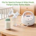 Breastmilk Storage Bottles 11oz for Momcozy 22oz Milk Cooler, Spectra Pumps | Wide Neck Pump Collection Bottle for Pumping, Fridge Store & Feeding, BPA-Free Breast Milk Container 6 Pcs