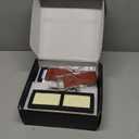 Intelitopia Complete Knife Sharpening Stone Set  Dual Grit Whetstone 400/1000 3000/8000 Knife Sharpener with Leather Strop, Flattening Stone, Bamboo Base, 3 Non-slip Rubber Bases & Angle Guide