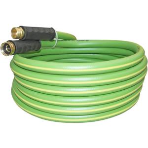 HQMPC Garden Hose 5/8"IDx20' Hose Durable PVC Non Kinking Heavy Water Hose with Brass Hose Fittings (20 FEET)