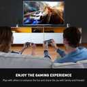 FANPL Switch 2 Joycon Grip, Comfort Ergonomic Hand Grips for Nintendo Joy Con 2 Controller with 4 Thumb Grip Caps (2 Pack) (Black-Black)