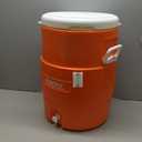Igloo Sports Cooler | Insulated Beverage Dispenser with Spout |Portable Handwashing Station (Orange 10 Gallon)