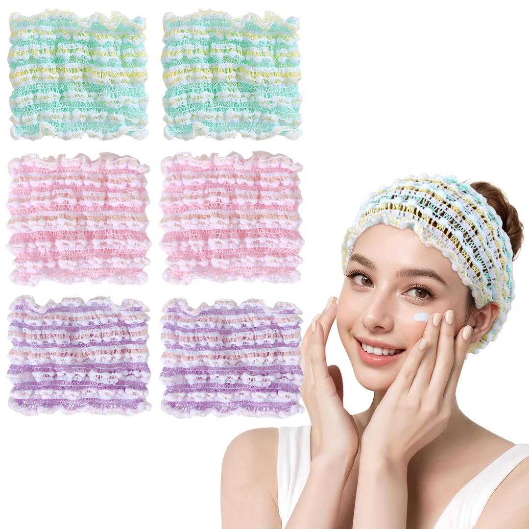 LADES Skincare Headband - Stretchable Hairbands for Washing Face Bathing Spa Hair Wrap for Women Girl