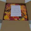 BlcTec Fall Decorations for Home 18 FT Battery Operated Fall Garland with Lights 100 LED Orange Bulbs, 12 Pumpkins, 8 Modes, Timer, Lighted Fall Leaves Garland for Harvest Thanksgiving Decorations