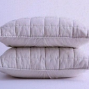 European Linen Box Quilted Shams Set, L - 40". W - 22, 2 Pillow case