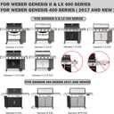 66097 Genesis II E-410 Grill Grates for Weber Genesis II E-410 GS4 E-435 S-435 Grates Replacement Genesis 2 Grill Parts Replacement Grates 400 & lx 400 Series SPX-435 Kitchenaid 740-0781 Cooking Grids