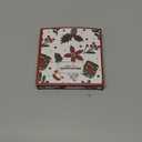 Christmas Tree Ornament Picture Frame Metal Hanging Pendant Holiday 2.5" Photo Frame Charm Decorative of Pets, Baby First Christmas, Family (Love Red)