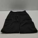 SweatyRocks Women's High Waist Cargo Jeans Flap Pocket Wide Leg Denim Pants (Extra Large, Pure Black)