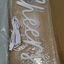 Cheers Neon Sign USB Powered with Dimmable Switch,LED Neon Light Sign for Wall Background Decor,Cheer Light Up Sign Neon for Bar Birthday Party Wedding 16.5 * 7in, Warm White