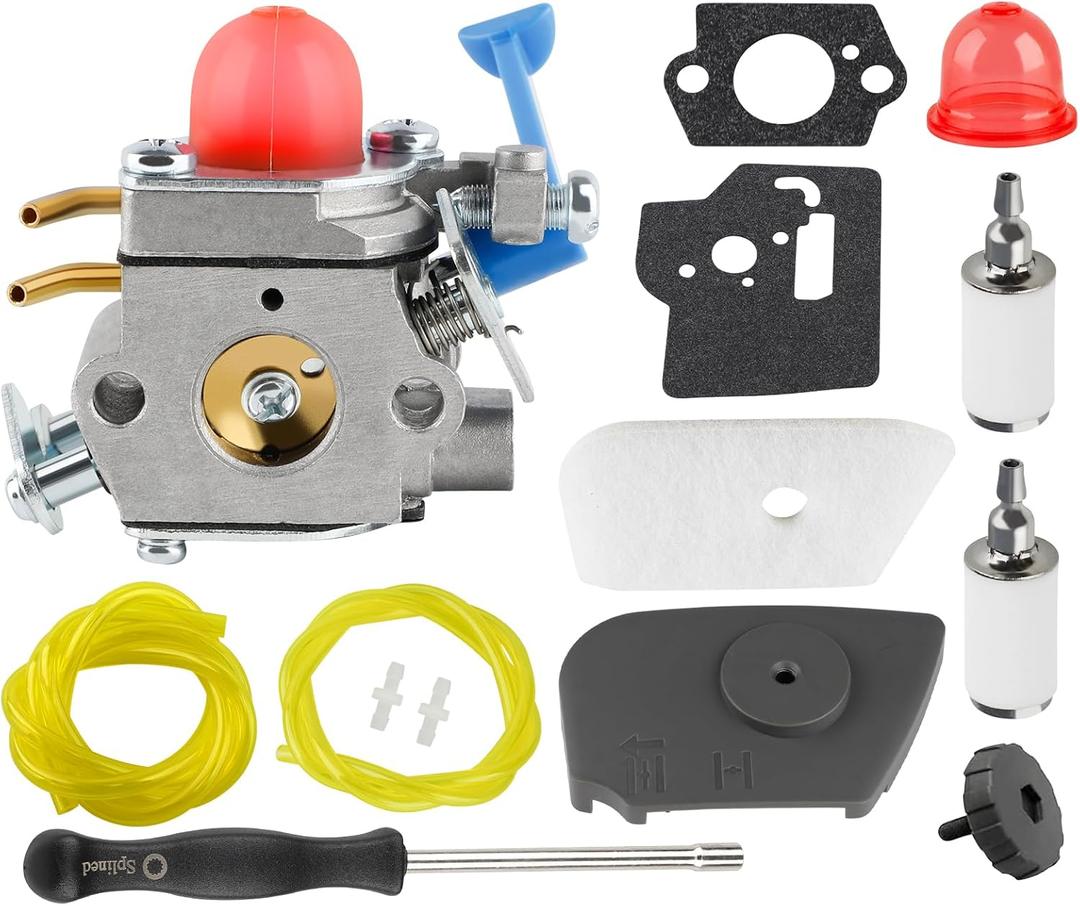 128CD Carburetor 128LD Air Filter Cover for Husqvarna Weed Eater 128LD 128CD 128L 128R 128RJ 28cc trimmer edger 545081848 545081850 Carburetor for Craftsman String Trimmer 358792030 358792031