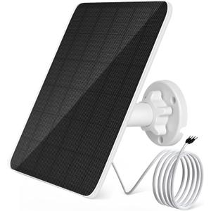 6W AC 9V Solar Panel for Ring Doorbell, Solar Panel Compatible with Ring Video Doorbell 2, Video Doorbell 3, Video Doorbell 3+, Video Doorbell 4 and Video Doorbell Plus