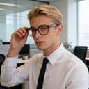 Dollger Blue Light Blocking Glasses For Woman Men Frame Round Cat Eye Computer BlueLight Glasses Non-Prescription