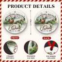 2 x Hunting and Fishing Solves Problems Ornaments - Outdoor Deer Hunting Decor, Wildlife Ornaments for Christmas Tree - Woodland Animal Decoration, Ideas for Fishing Lover, Hunter