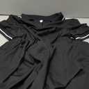 RoseSeek Women's Plus Size Football Jersey Dress Collared Golf Tennis Dress Button Front A Line Streetwear Dresses Black 1XL