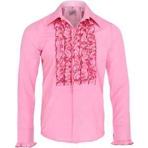 Tuxedo Shirt Ruffle Front Halloween Stag Party Wedding Formal Dress L