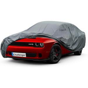 GUNHYI Premium Car Cover Custom Fit Dodge Challenger Hellcat (2008-2026), 16 Layers Heavy Duty Car Cover Waterproof All Weather with Zipper Door for Sun Rain Snow Dust Uv Protection