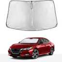 EcoNour Windshield Sunshade Compatible for Nissan Sentra 2020-2023 2024 2025, Sun Visor for Front Windshield & Window Sun Shade Cover, UV Heat Blocker & Protector, Car Accessories