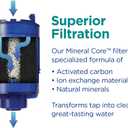 PUR Plus Horizontal Faucet Mount Filtration System with 3-in-1 Lead Reducing Filter, Water Filter for Sink, Lasts 100 Gallons, Compatible with Sinks with External Aerators, Metallic Grey