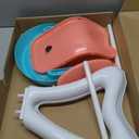 JC Toys - Doll High Chair | Fits Dolls up to 17" | Easy to Clean | Simple Assembly | 7 Piece Play Set| Ages 2+, Pink/Blue