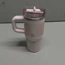 STANLEY Quencher H2.0 Tumbler with Handle and Straw 14 oz | Flowstate 3-Position Lid | Cup Holder Compatible for Travel | Insulated Stainless Steel Cup | BPA-Free | Rose Quartz 2.0