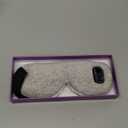 Heated Eye Mask, Cordless Rechargeable Eye Compress, Eye Relief, Improved Sleep, Washable Eye Mask, 4 Heat Levels, 4-Level Timing - Gray