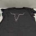 Boho Cow Skull Shirt Women Cowgirl t Shirt Vintage Western Rodeo Graphic Tee Short Sleeve Bull Skull Casual Top, XL