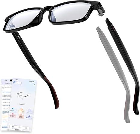 Smart Translation Glasses – Bluetooth Glasses with Dual Temples (Bluetooth+Standard), Real-Time AI Interpreter, Touch Control, Voice Assistant – Lightweight for Travel, Work, Business Smart Translation Glasses – Bluetooth Glasses with Dual Temples (Bluetooth+Standard), Real-Time AI Interpreter, Touch Control, Voice Assistant – Lightweight for Travel, Work, Business