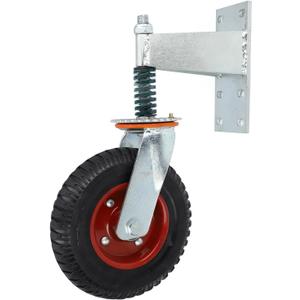 Gate Wheel, Heavy Duty Gate Caster Wheels with Hardware, Gate Support Wheel for Tube Gates, Metal Gates, Wooden Gates, Fence Gates, Swing Gates, 600Lbs Load Capacity (Red)