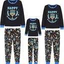 Joyond Matching Family Hanukkah Pajamas Men Hanukkah PJs 100% Cotton Holiday Pjs Mens Sleepwear Long Sleeves Sets Man Size XXL