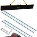 194368-5 110"Track Saw Guide Rail, Perfect Fit Makita Track Saw, 2*55in Makita Guide Rail+Bag