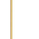 Toyvian Miniature Dollhouse Lamp: 1/12 Scale Dollhouse Lighting, LED Lights Battery Operated - Golden Decorative Lamp for Doll House Ornament Accessories(4.13X0.98X0.59in)