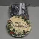 200Pcs Merry Christmas Paper Plates and Napkins Tableware Set Xmas Trees Winter Disposable Holly Pine Cone Plates Napkins for Christmas Holiday Home Party Supplies and Decoration, 50 Guests